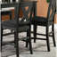 2 chaises de salle à manger à hauteur de comptoir grises, dossier en X avec assise coussinée, chaise en bois massif pour chaises modernes, hauteur, gris, dossier, assise relaxante (2