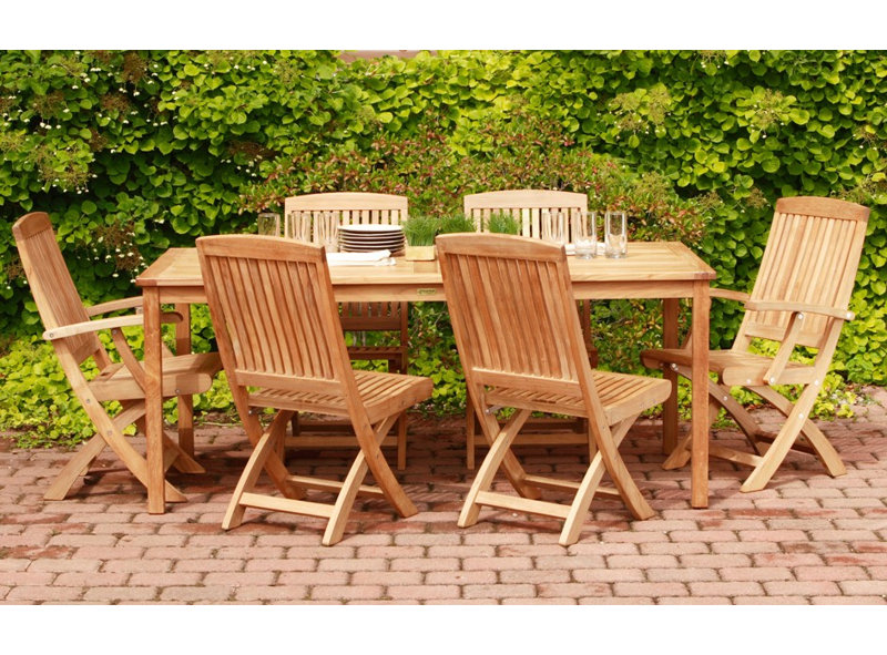 Brunswick Outdoor 7 - Piece Teak Dining Set