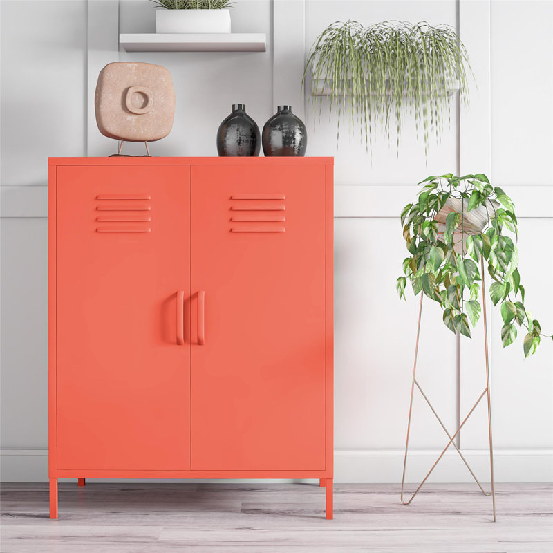 2 - Door Standard Accent Cabinet, Orange