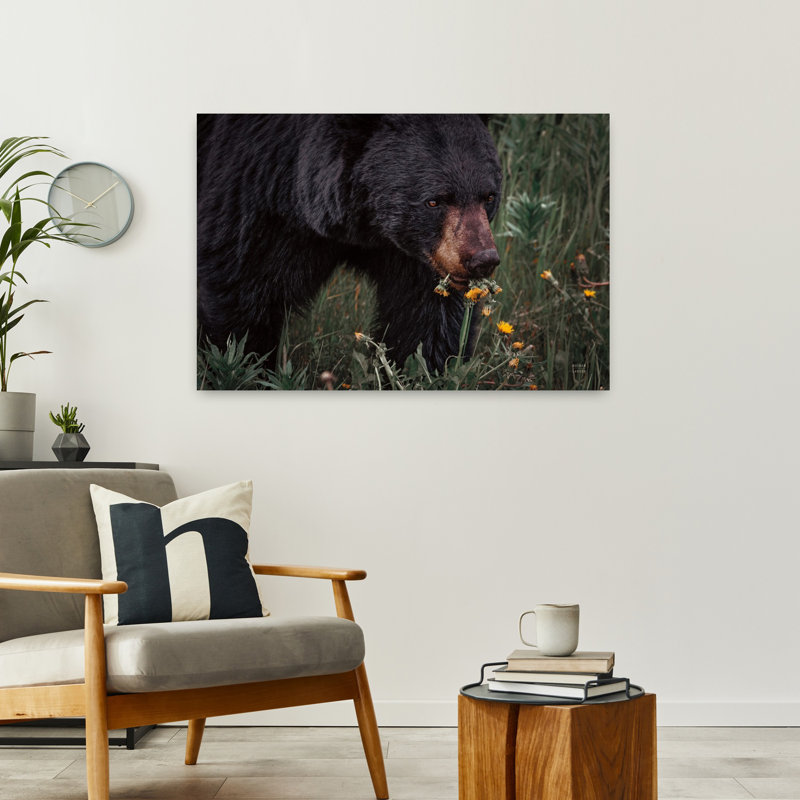 Contemporary Art Contemporary Bear Portrait Art by Nathan Larson - Wrapped Canvas Print, 60.96 cm H x 91.44 cm W