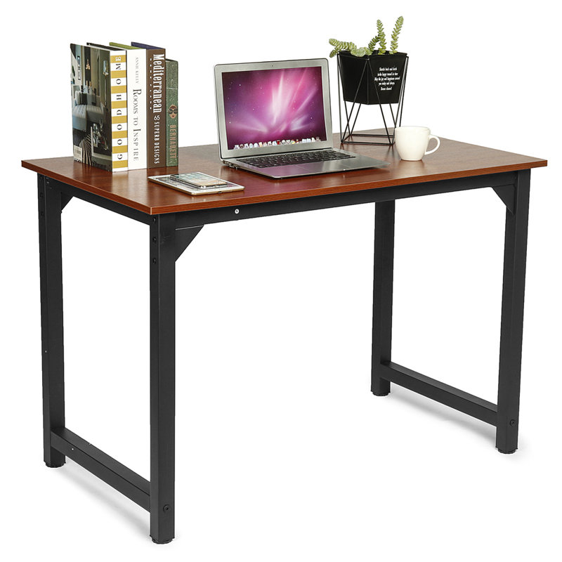 109.22cm Rectangle Writing Desk, Brown
