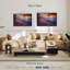 Plage «Clouds Enshrouding Ocean Shore», reproduction sur toile-101456486