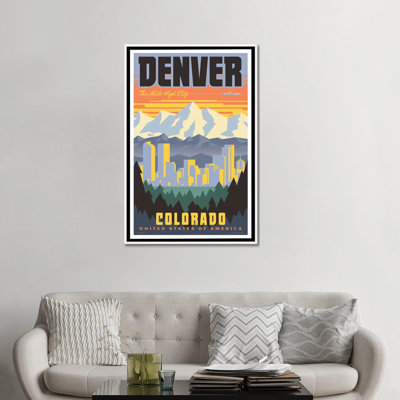 Affiche de voyage Denver par Jim Zahniser-reproduction d’art