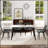 Modern Artificial Stone White Pandora Curved Edge Dining Table with Black Metal Legs, Spacious and Durable for Family Gatherings-777345812-777345810