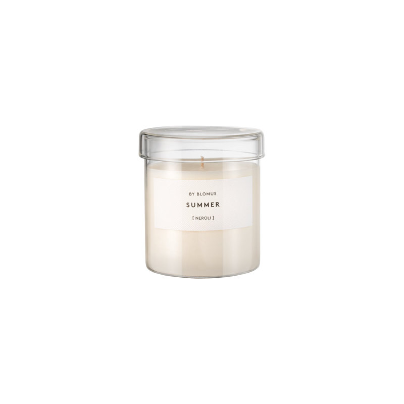 VALOA Scented Candle in Glass Container - Neroli Fragrance, 3.74" L x  3.54" W