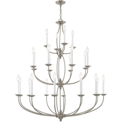 Lustre classique 24 lumières façon bougie