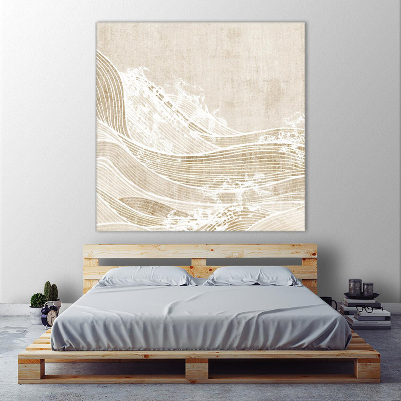 «Tidal Waves I», reproduction d'art sur toile géante, H 54 po x l 54 po x P 1,5 po