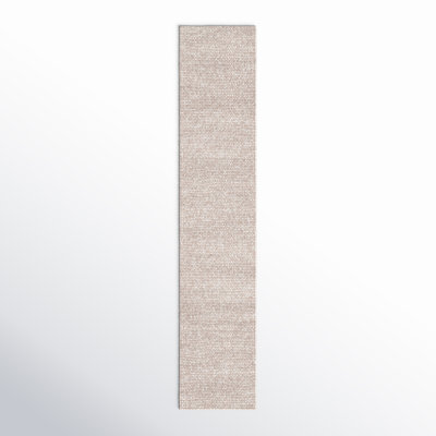 Elle Beige Hand-Woven Wool Rug
