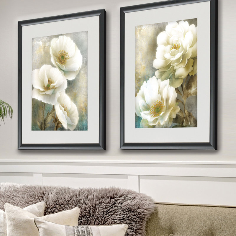 " Soft Spring " 2 - Pieces, Black Framed