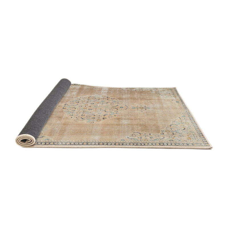 Tapis oriental beige / brun, Rond 7 pi