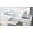 Contemporary Style 1Pc Vanity W/ Stool Set Glass Top Storage Drawers Central Mirror W/ Bulbs USB And Power Outlet White And Gray Finish