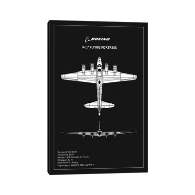 BP B17 Flyingfortress by Mark Rogan - Print on Canvas