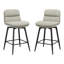 Tabouret de comptoir pivotant 26 po avec structure en métal-1221474594