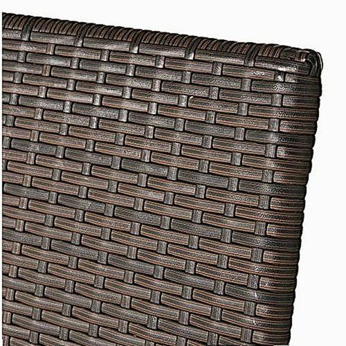 Chaises d'extérieur en osier, 56225,00CHRBRN KD, 4 pièces