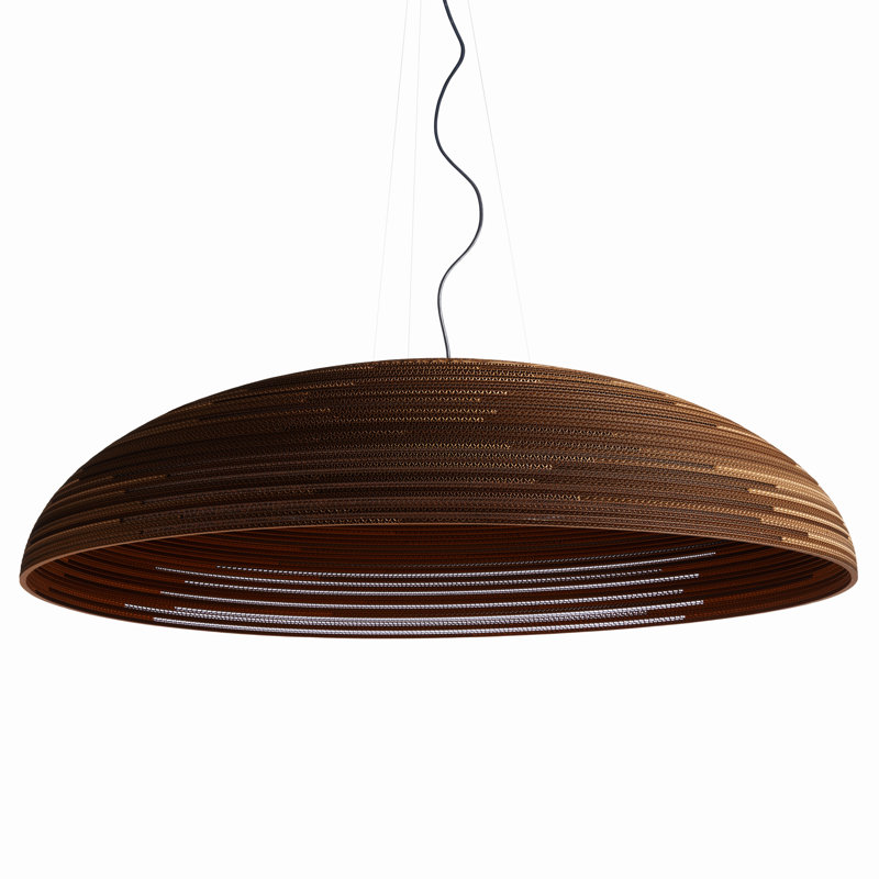 Luminaire suspendu Scraplights Float 36 Naturel, Naturel, H 9 po x l 34 po x P 34 po