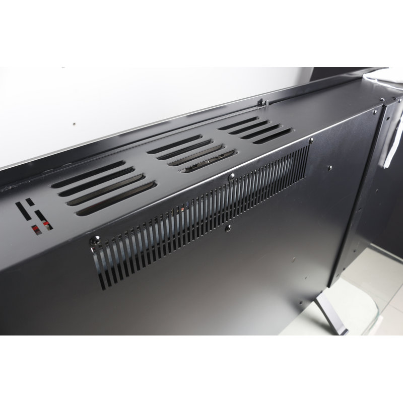 Smart 60 Wifi-Enabled Electric Fireplace Heater, Recessed In-Wall And Wall-Mounted With 3D Realistic Flame Effect