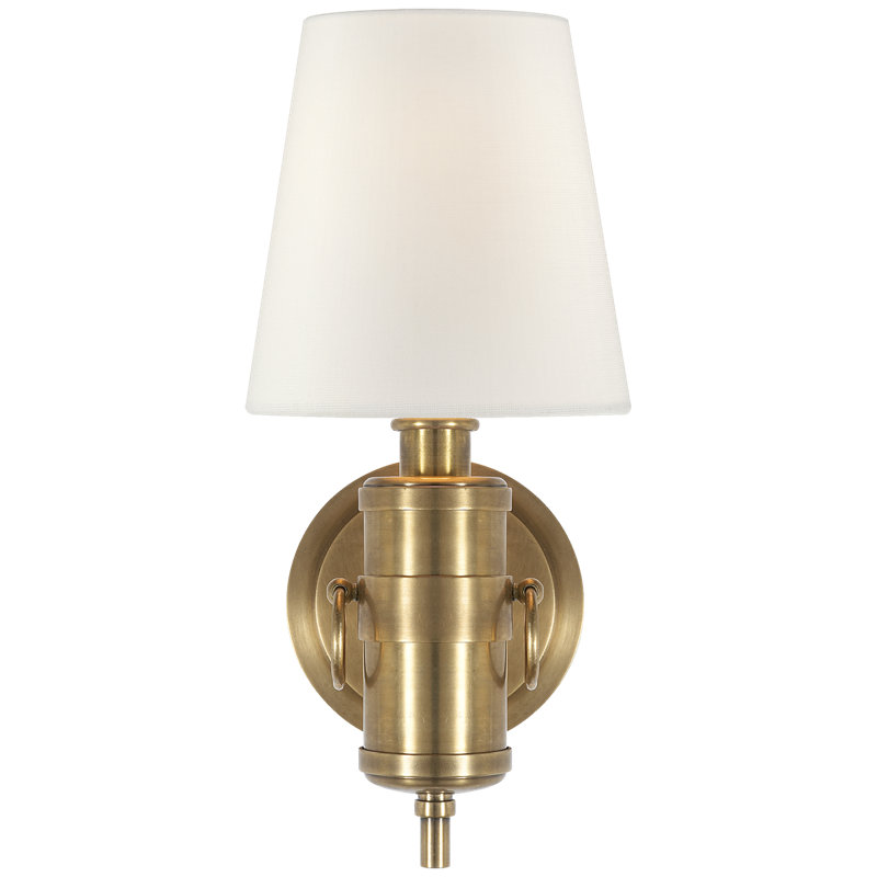 Jonathan 1 - Light Armed Sconce, Hand-Rubbed Antique Brass