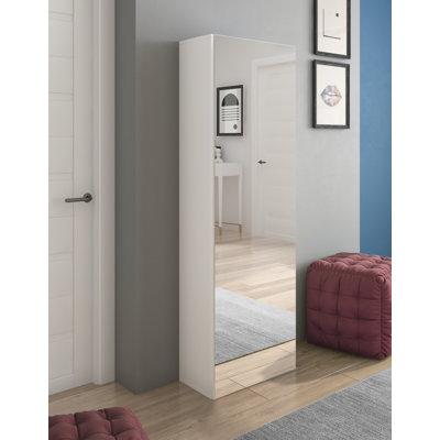Guardaroba Scarpiera a Colonna Con Specchio Shoe Storage Cabinet