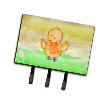 Laisse de poulet ou porte-clé en aquarelle de poulet