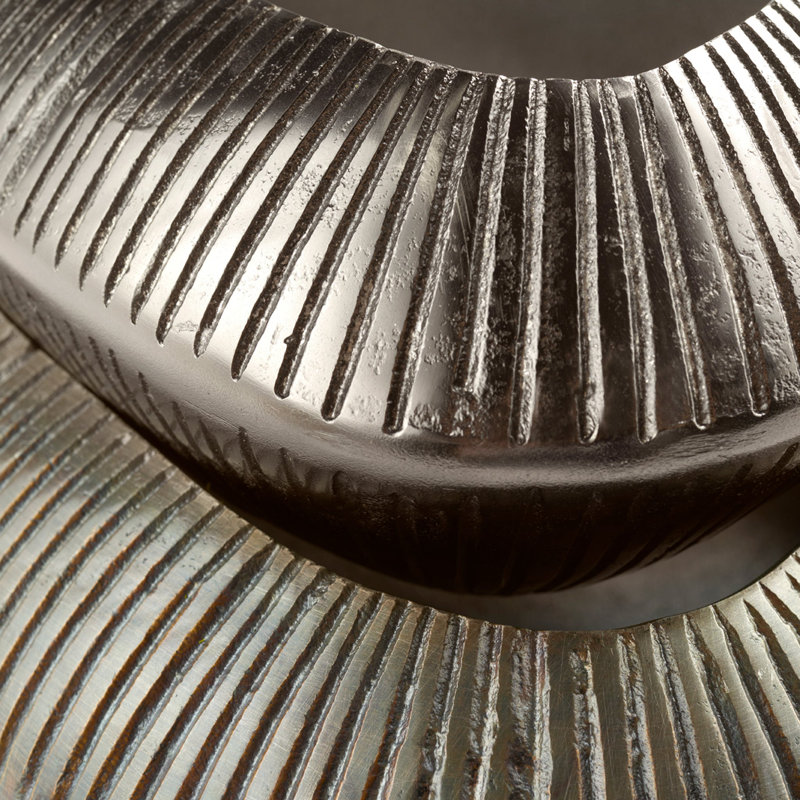 Prism Aluminum Decorative Bowl 1, 5" H x 14" W x 14" D