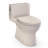 TOTO Redington 1G One-Piece Elongated 1.0 GPF WASHLET+ and Auto Flush Ready Universal Height Toilet with CEFIONTECT and SS124 SoftClose Seat, Bone - MS672124CUFG#03-123826739-123826737