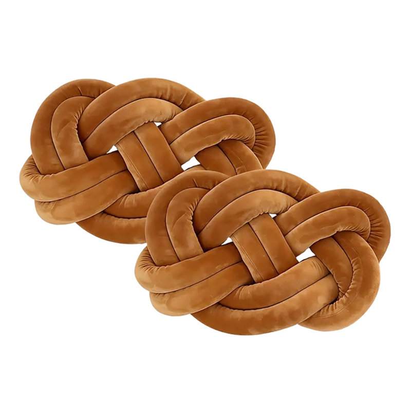 Cotton Backrest Cushion, Brown