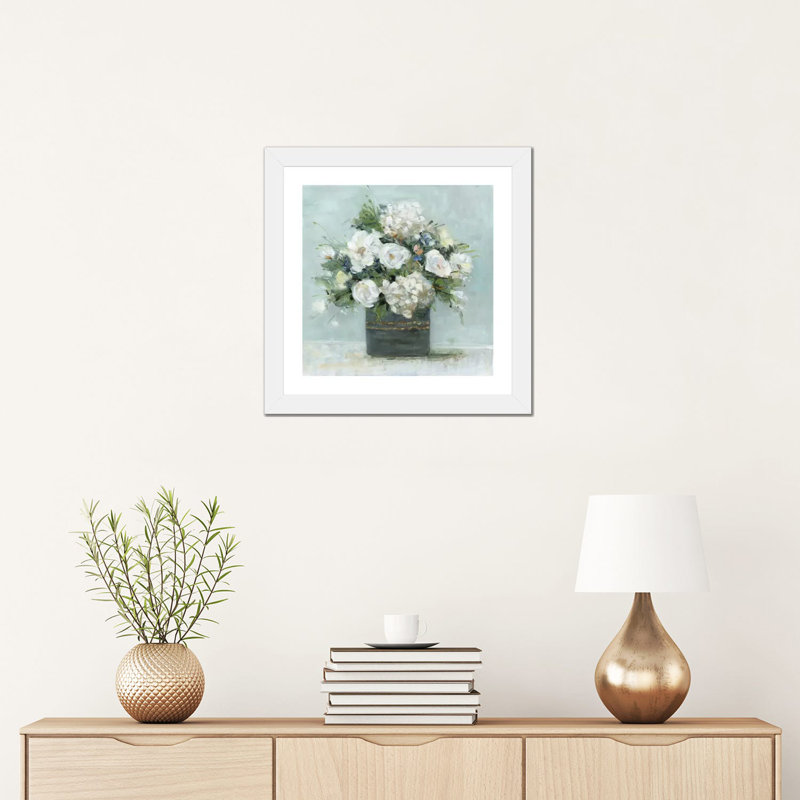 «Mi Amore» par Sally Swatland - reproduction d'art, Blanc, H 16 po x l 16 po x p 1 po, White Paper