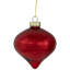 Boules de Noël en verre texturé rouge 9 carats 9 po 3 po (80 mm)