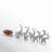Nambe Mini Santa'S Reindeer 9 Pc Set