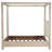 Flores Weathered Mango Canopy Bed