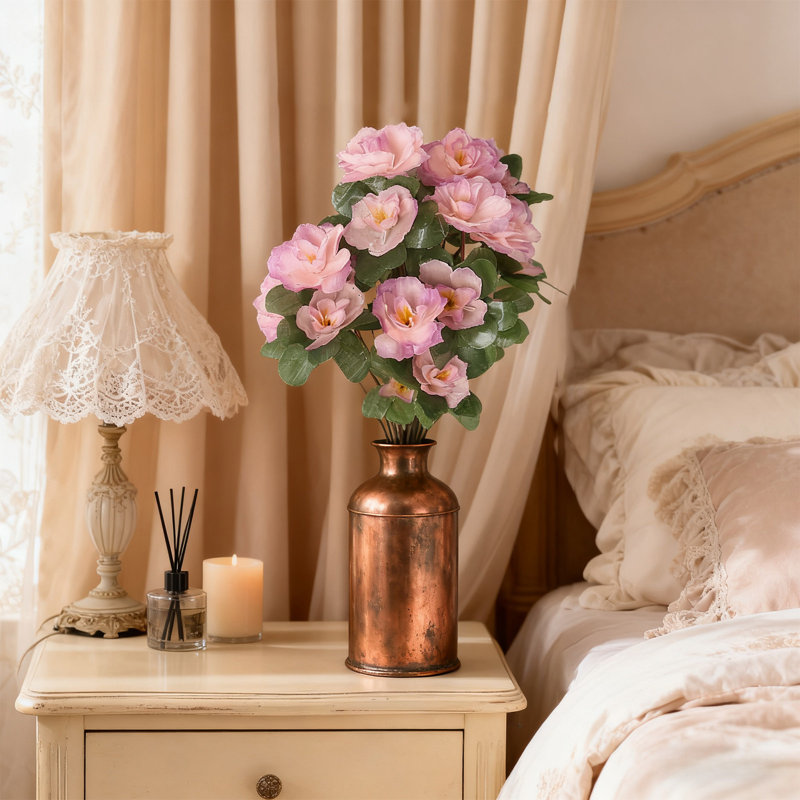  Fake Artificial Flowers for Home Decor Artificial Azalea Flowers Wedding Decorations Living Room Ornaments Aesthetic Floral Arrangements for Scene Decoration Holiday Or Everyday Decorations