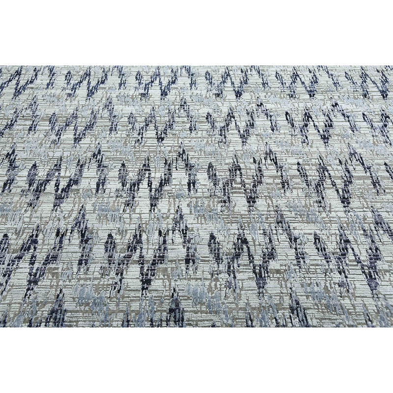 Canterbury Hand Knotted Chevron Area Rug, Rectangle 12' x 15'