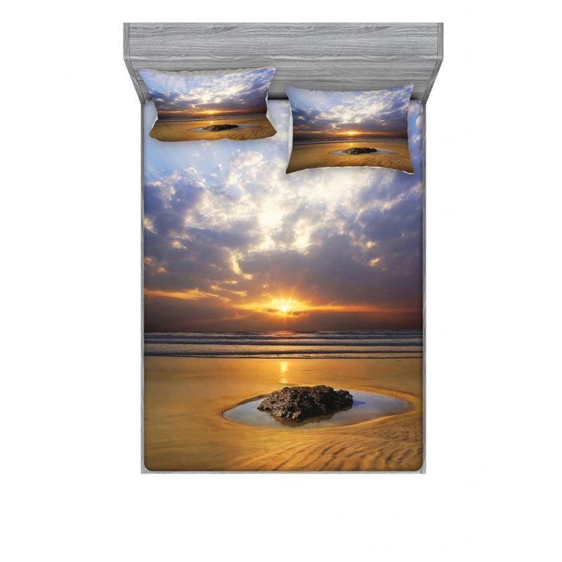 Microfiber Sheet Set, Queen Sheet Set + Fitted Sheet + 2 Pillowcases