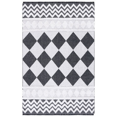 Tapis ivoire / noir Augustine 722