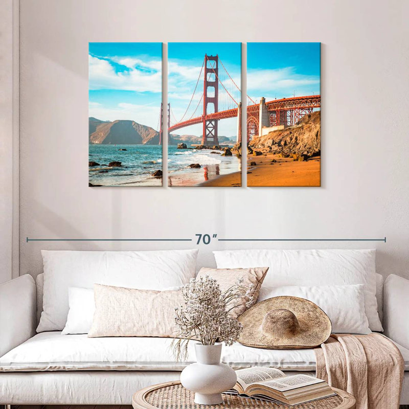 Lilie San Francisco Beach, H 28 po x l 45 po