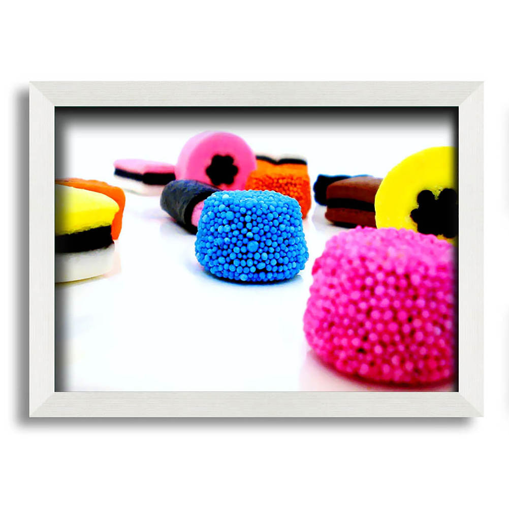 Gerahmtes Leinwandbild Liquorice Allsorts Dispaly