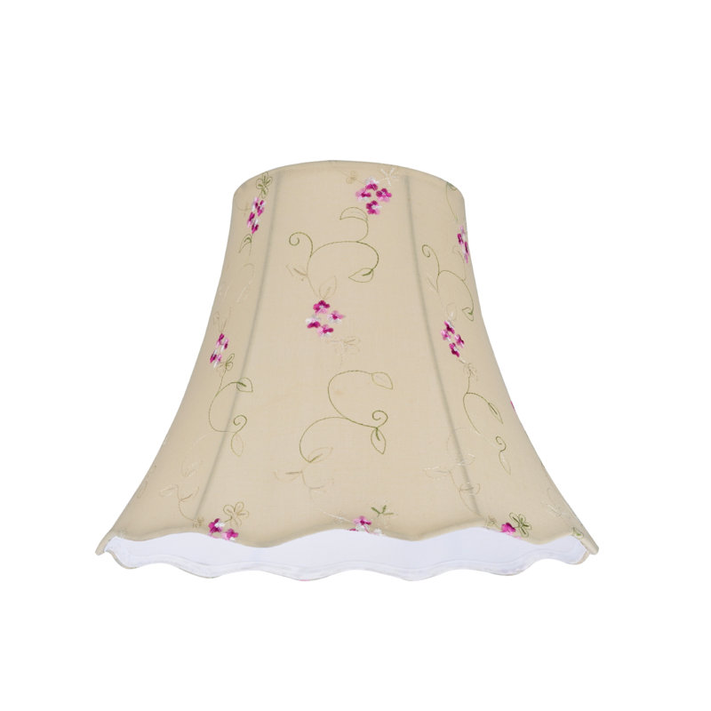 Cotton Bell Lamp Shade, 9.5" H  x 12" W  x 12" D
