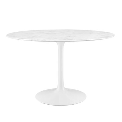  Lippa Oval Artificial Marble Dining Table