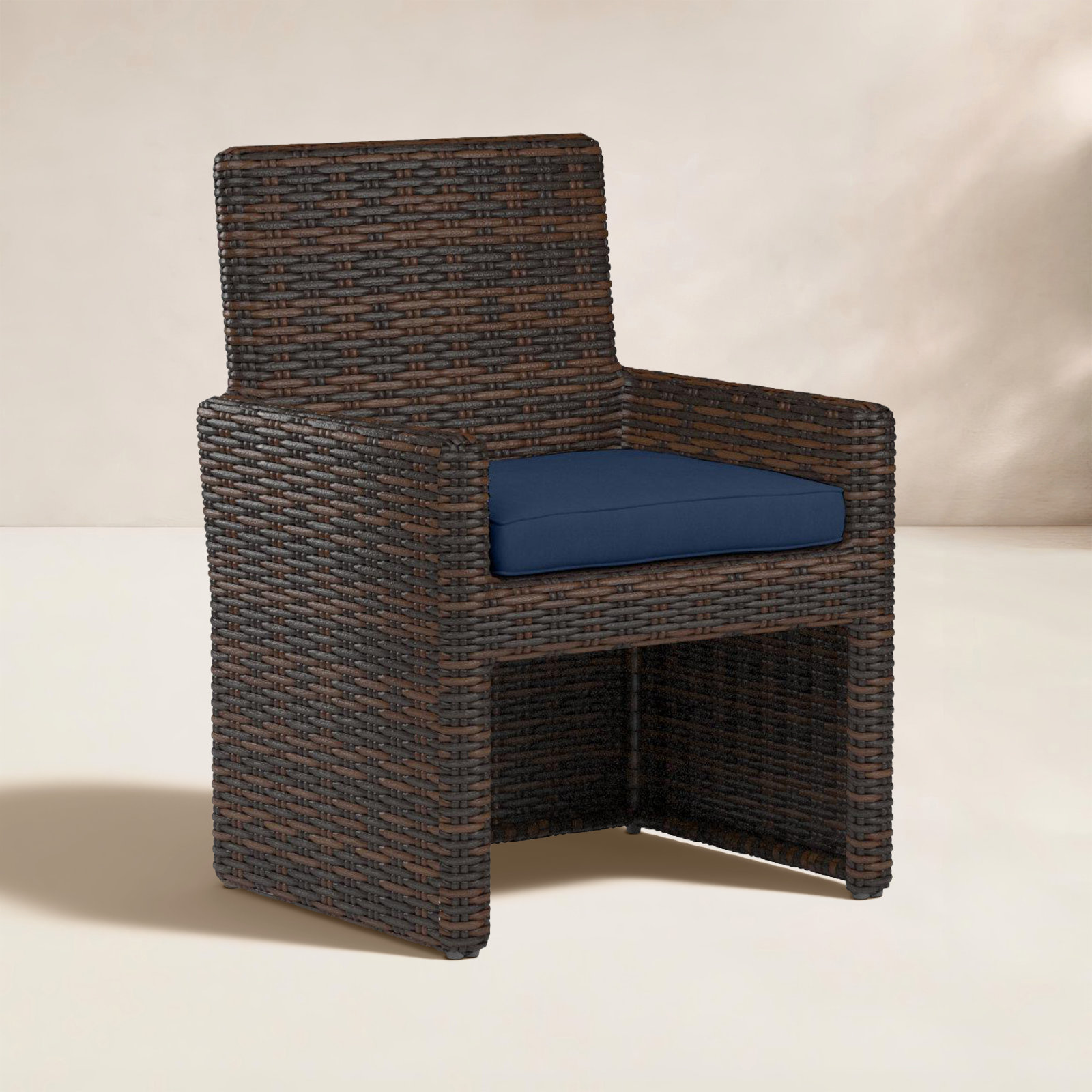 Montecito Sunbrella® Patio Armchair, Spectrum Indigo Sunbrella®