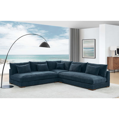 Caileigh Corduroy L-Shaped Sectional