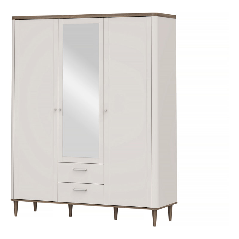 Tasheanna 3 Door Manufactured Wood Wardrobe
