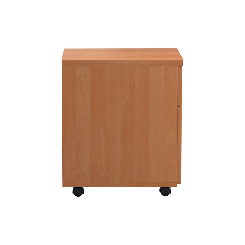 Buariki 40.4cm Wide 2 -Drawer Mobile File Cabinet, Beech