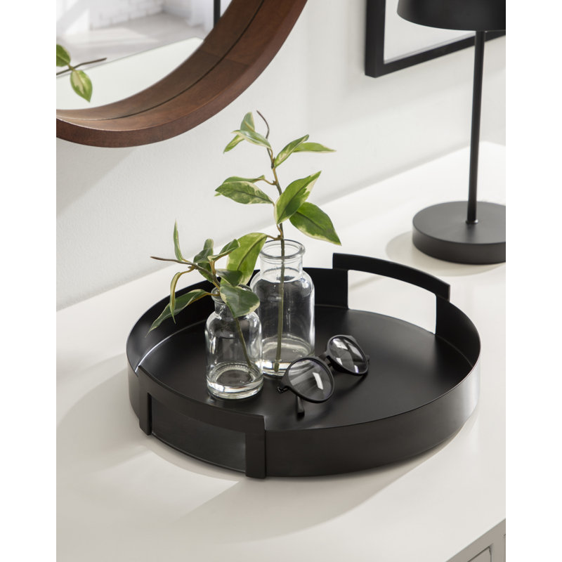 Taskin Metal Tray, Black