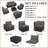 6-Piece All-Weather HDPE Rattan Outdoor Conversation Furniture Set with Cushions, Extra-Wide Armrests & Glass-Top Coffee Table-308439725