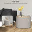 Table basse avec repose-pieds HOMcom