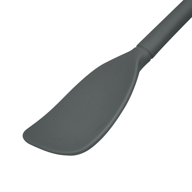 Tovolo Flex-Core Scoopula All-Silicone Multi-Function Spoon Spatula for Cooking, Charcoal, Charcoal Gray
