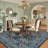 Vintage Floral Area Rug Washable Rugs Stain Resistant Easy Cleaning Indoor Carpet With Non-Slip Backing Low Pile Floor Cover Non Shedding Folding Throw Carpet For Home Decor-1001177315