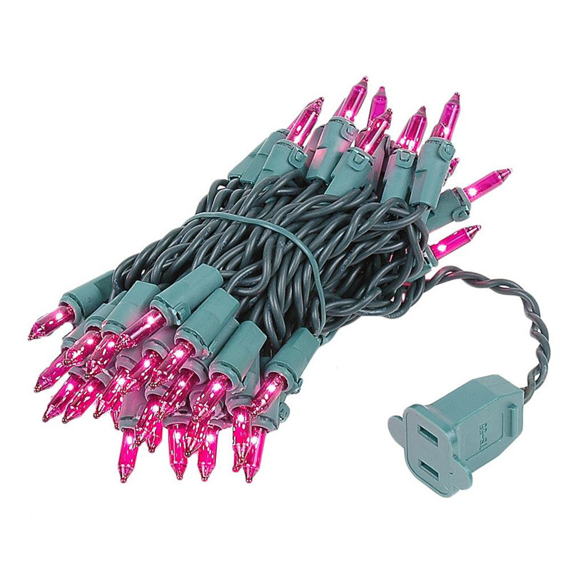 Mini-chaîne pour l’extérieur 11'50 ampoules Pirtle, Mauve, vert