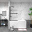 Porte de douche polyvalente avec mécanisme de pivotement avancé pour une expérience de salle de bain améliorée