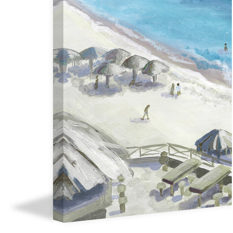 Top View - Wrapped Canvas Painting, 25cm H x 38cm W x 3.81cm D